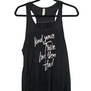 Bella Canvas XL Find Your Tribe Love Them Hard Black and White (022)